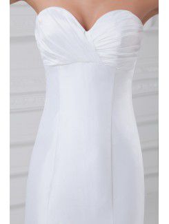 Taffeta Sweetheart Sweep Train Sheath Wedding Dress