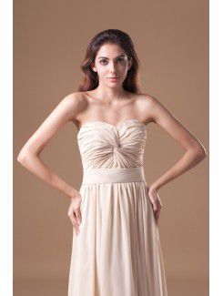 Chiffon Sweetheart Floor Length Column Prom Dress