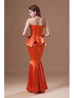 Satin Sweetheart Floor Length Mermaid Prom Dress