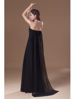 Chiffon Sweetheart Floor Length Column Prom Dress