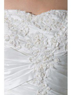 Chiffon Sweetheart Court Train A-Line Wedding Dress