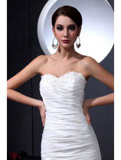 Charmeuse Sweetheart Court Train Mermaid Wedding Dress