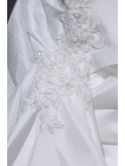 Charmeuse Sweetheart Court Train Mermaid Wedding Dress