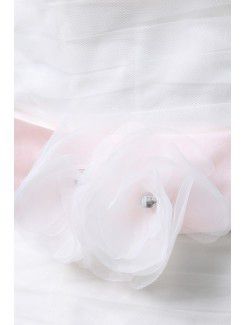 Satin and Tulle Sweetheart Chapel Train Mermaid Wedding Dress