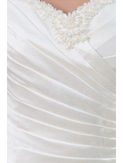 Organza Sweetheart Chapel Train Mermaid Wedding Dress