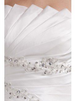 Chiffon Strapless Knee-Length A-Line Wedding Dress