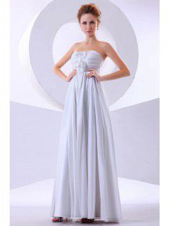 Chiffon Sweetheart Floor Length Column Bridesmaid Dress