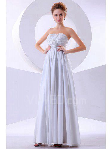 Chiffon Sweetheart Floor Length Column Bridesmaid Dress