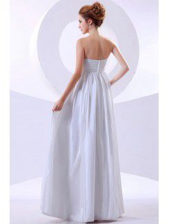 Chiffon Sweetheart Floor Length Column Bridesmaid Dress