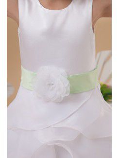 Organza Jewel Ankle-Length A-line Flower Girl Dress