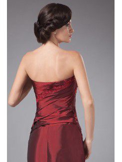 Taffeta Strapless Knee-length Sheath Mother Of The Bride Dress with Jacket