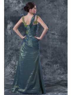 Satin V-Neckline Floor Length A-line Mother Of The Bride Dress