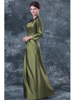 Taffeta Strapless Floor Length A-line Mother Of The Bride Dress with Jacket