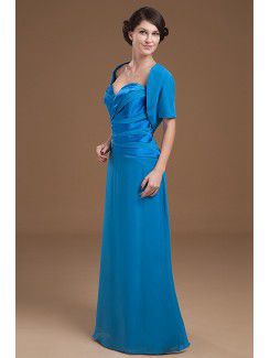 Satin Sweetheart Floor Length A-line Mother Of The Bride Dress with Jacket