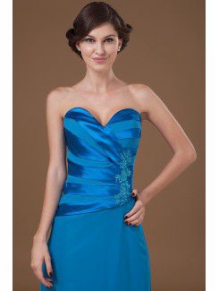 Satin Sweetheart Floor Length A-line Mother Of The Bride Dress with Jacket