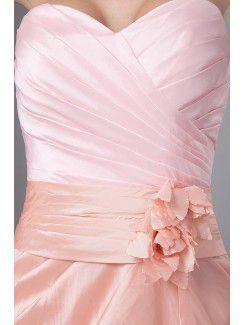 Taffeta Sweetheart Knee-length Sheath Mother Of The Bride Dress with Crisscross Ruched Flower and Jacket