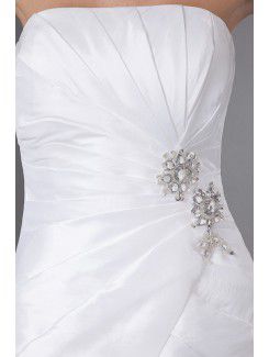 Satin Strapless Knee-length Sheath Mother Of The Bride Dress with Ruffle and Jacket