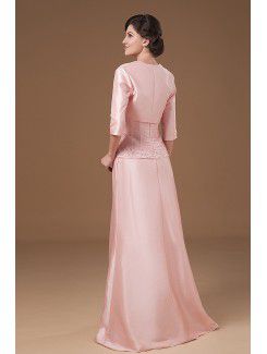 Taffeta Sweetheart Floor Length A-line Mother Of The Bride Dress with Embroidered and Jacket