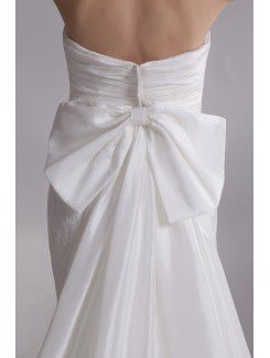 Taffeta Sweetheart Chapel Train Mermaid Embroidered Wedding Dress