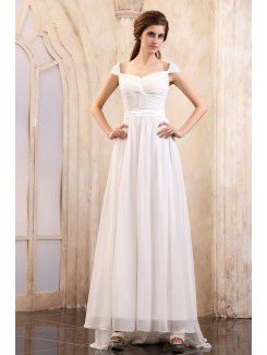 Chiffon Off-the-shoulder Sweep Train Column Evening Dress