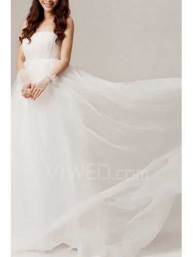 Tulle bretelles balayage train balle robe de mariage de robe de cristal