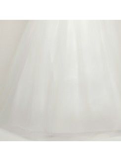 Organza Sweetheart Floor Length Ball Gown Wedding Dress with Crystal