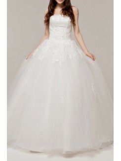 Satin longueur de plancher de bal robe de mariée robe bustier à paillettes
