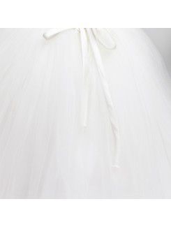 Satin Strapless Floor Length Ball Gown Wedding Dress with Sequins