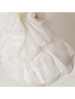 Organza Off-the-Shoulder Floor Length Ball Gown Wedding Dress