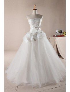 Balayage train balle robe de mariée robe bustier net