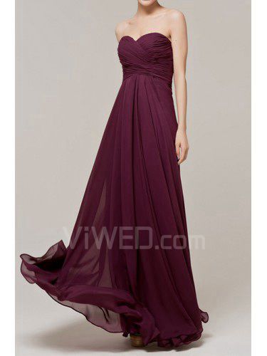 Schatz bodenlangen chiffon abendkleid imperium