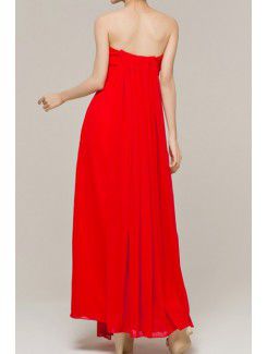 Chiffon Sweetheart Floor Length Empire Evening Dress