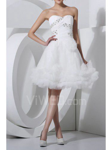 Satin Scoop Short Ball Gown Cocktail Dress with Crystal