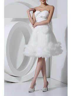 Satin Scoop Short Ball Gown Cocktail Dress with Crystal