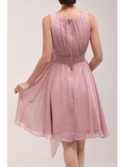 Chiffon Jewel Short A-line Cocktail Dress