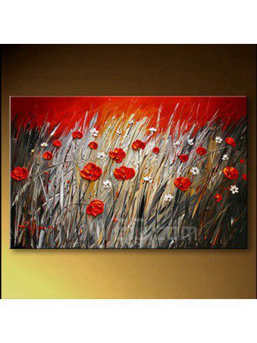 Hand-painted Flower Oil Painting with Stretched Frame-16" x 20"