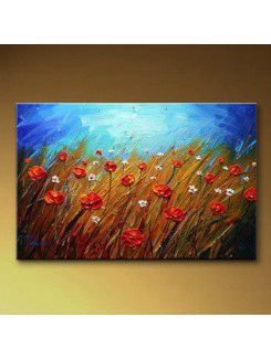 Bloem met de hand geschilderde olieverf met gestrekte frame-16 " x 20 "