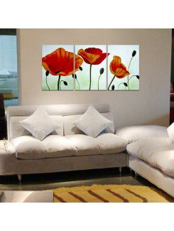 Abstract Hand-painted Oil Painting with Stretched Frame-Set of 3