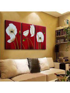 Abstract Hand-painted Oil Painting with Stretched Frame-Set of 3