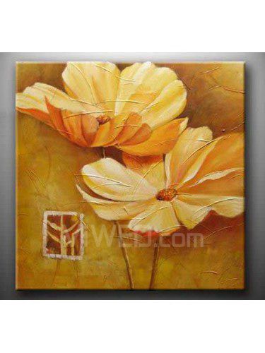 Flower Hand-painted Oil Painting with Stretched Frame-20" x 20"