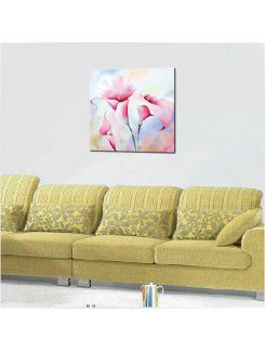 Hand-painted Flower Oil Painting with Stretched Frame