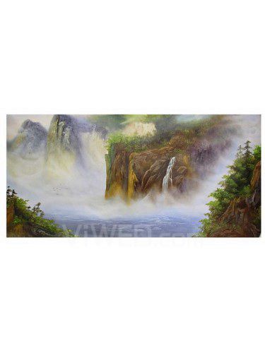 Landscape Hand-painted Oil Painting with Stretched Frame-20" x 40"