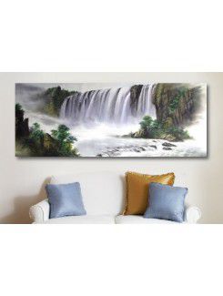 Hand-painted Landscape Oil Painting with Stretched Frame-40" x 24"