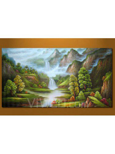 Hand-painted Landscape Oil Painting with Stretched Frame-40" x 24"