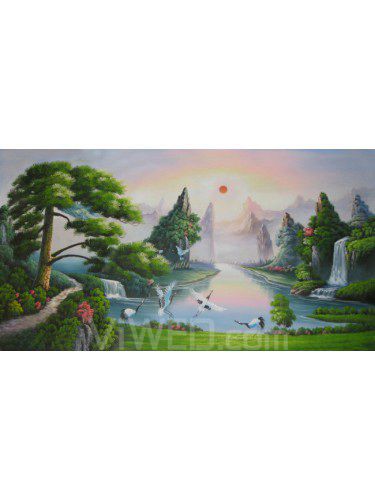 Landscape Hand-painted Oil Painting with Stretched Frame-40" x 24"