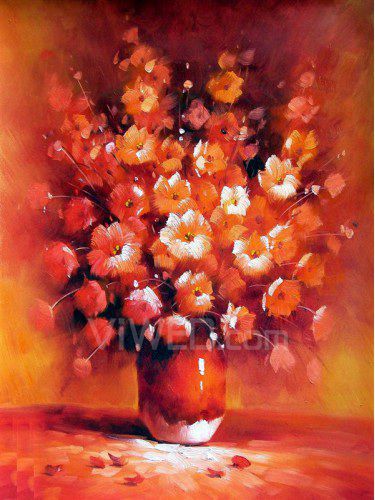 Hand geschilderde bloemen olieverf met gestrekte frame-20 " x 24 "