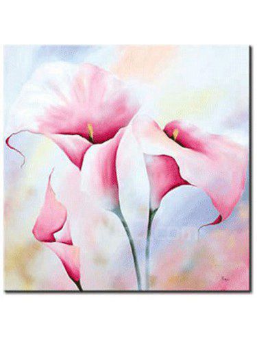 Dipinti a mano pittura a olio del fiore , con telaio allungato-20 " x 20 "