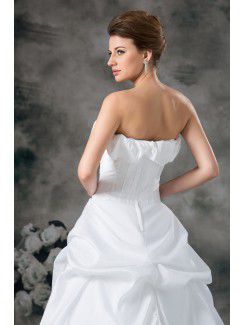 Taffeta Strapless Floor Length A-line Wedding Dress