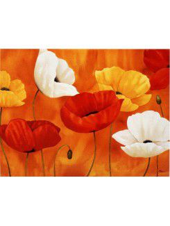 Hand geschilderde bloemen olieverf met gestrekte frame-20 " x 24 "