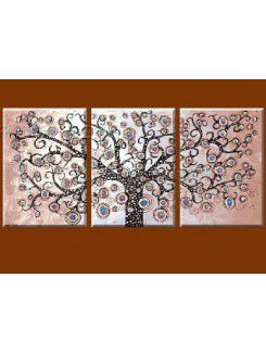 Ручная роспись масляной живописи дерево с растянутыми frame-набор из 3